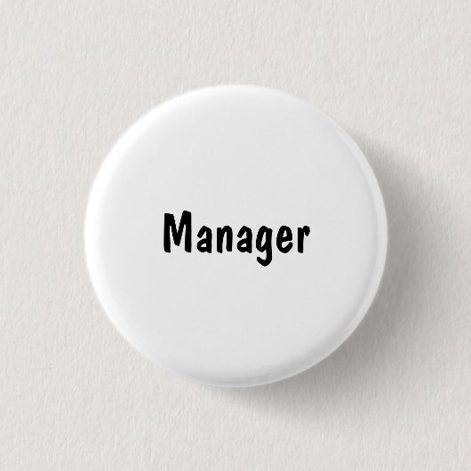 Manager Ronde Button 3,2 Cm (Voorkant)