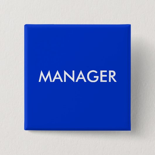 MANAGER VIERKANTE BUTTON 5,1 CM (Voorkant)