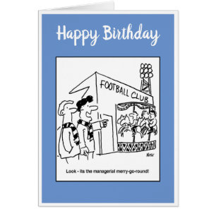 Managerial Merry-Go-Round Football Cartoon