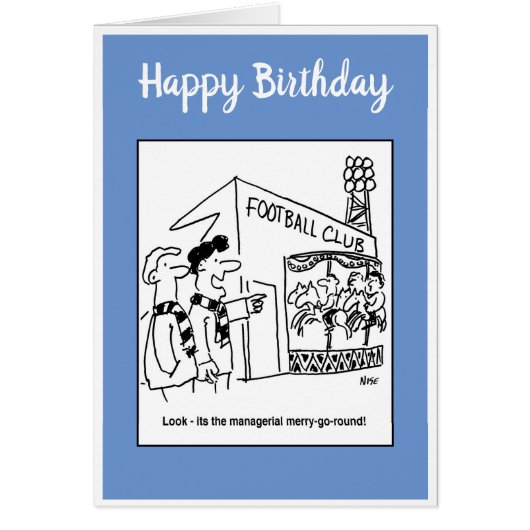 Managerial Merry-Go-Round Football Cartoon (Devant)