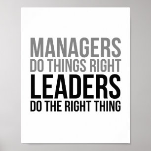 Managers doen het goed poster