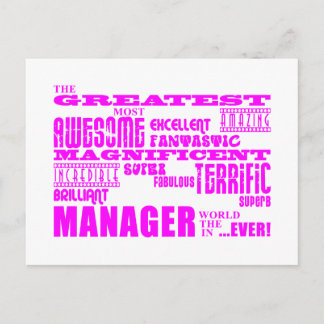 Managers en bazen voor vrouwen : Grootste manager Briefkaart