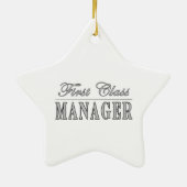 Managers First Class Manager Keramisch Ornament (Achterkant)