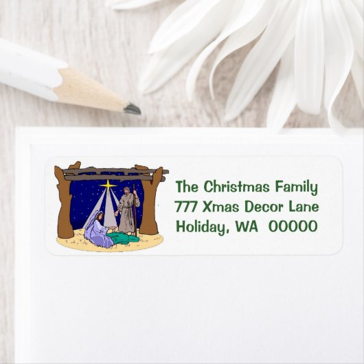 Managerscène Kerst Kaarten Envelop Labels (Insitu)