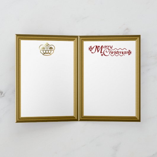 Managerscène met engelen feestdagen kaart (Binnen)