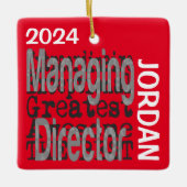 Managing Director Extraordinaire CUSTOM Keramisch Ornament (Voorkant)
