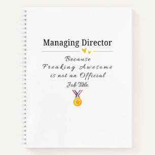 Managing Director Notitieboek