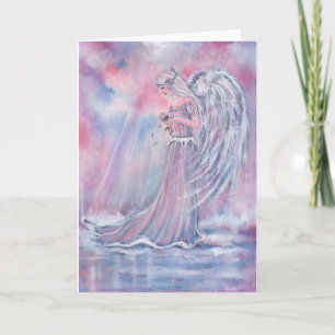 Manakel angel-kerstkaart van Renee Feestdagen Kaart