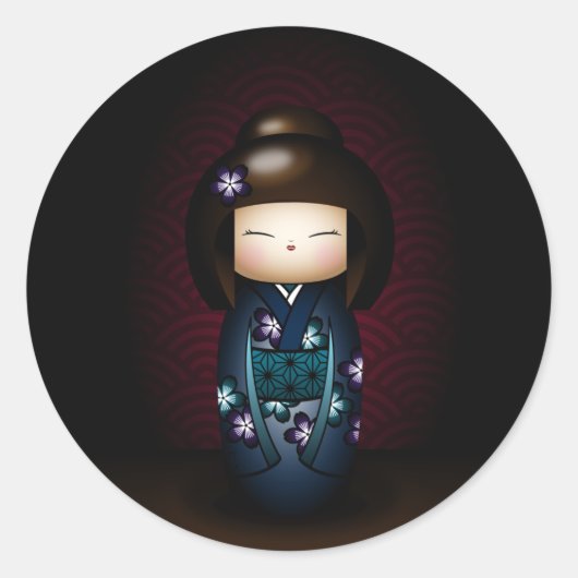 Manami Ronde Sticker (Voorkant)