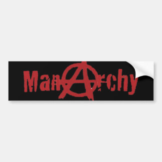 Manarchy bumper bumpersticker