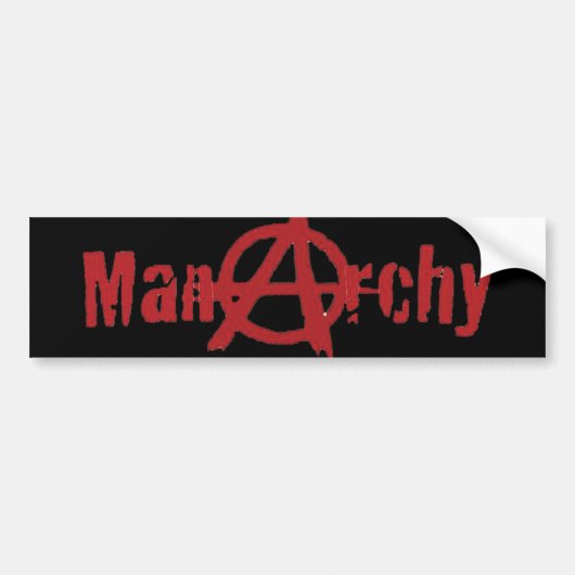 Manarchy bumper bumpersticker (Voorkant)