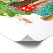 Manarola, Cinque Terre, Italie Affiche (Coin)