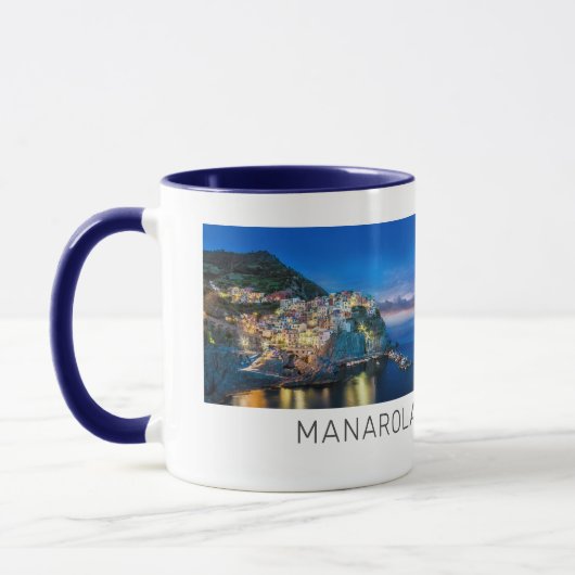 Manarola Cinque Terre La Spezia Italië Panorama Mok (Links)