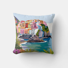 Manarola Cinque Terre Liguria Italië Mediterraan Kussen