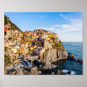 Manarola, Cinque Terre, Liguria, Italië Poster