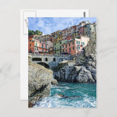 Manarola coloré, Carte postale Italia (Devant / Derrière)