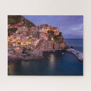 Manarola Italië Stad Klifhuizen Legpuzzel
