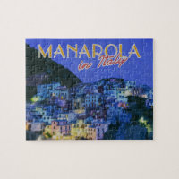 Manarola Italy Summer Travel Briefkaart