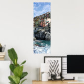 Manarola - Poster Cinque Terre - Italië (Thuiskantoor)