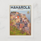 Manarola Vineyard Harbour - op wit Briefkaart (Voorkant)