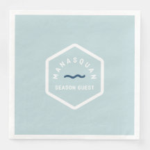 Manasquan Beach Badge Napkins