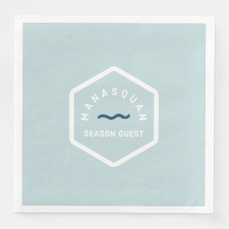 Manasquan Beach Badge Napkins Servet