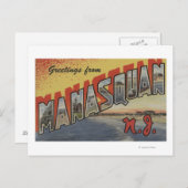 Manasquan, New Jersey - Large Letter Scenes 2 Briefkaart (Voorkant / Achterkant)