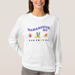 Manasquan NJ - Spelling op zee T-shirt