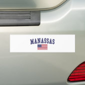 Manassas US Flag Bumpersticker (Op auto)
