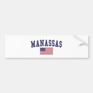 Manassas US Flag Bumpersticker