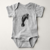 Manatee baby bodysuit (Voorkant)