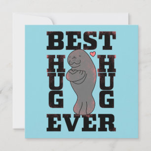 Manatee - Beste knuffel ooit - Knuffel - ASL Desig Bedankkaart