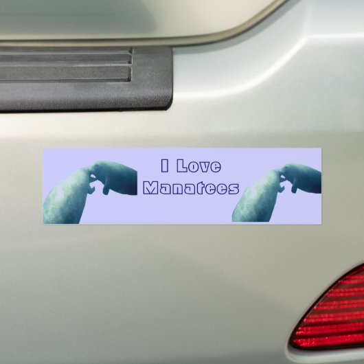 Manatee Bumpersticker (Op auto)