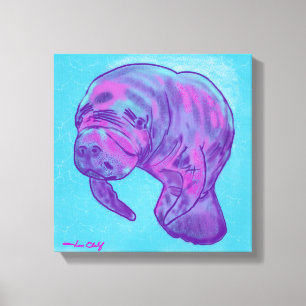 Manatee Canvas Afdruk