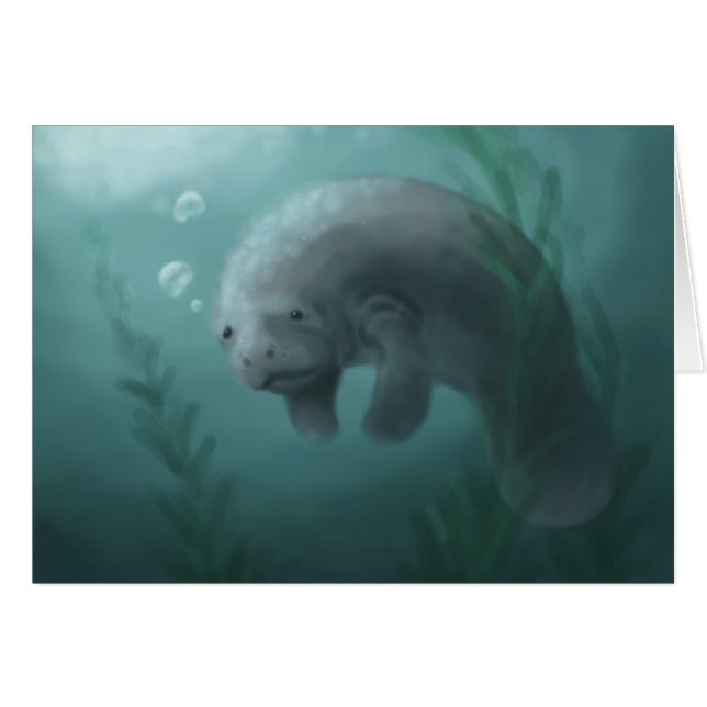 Manatee Card (Voorkant Horizontaal)