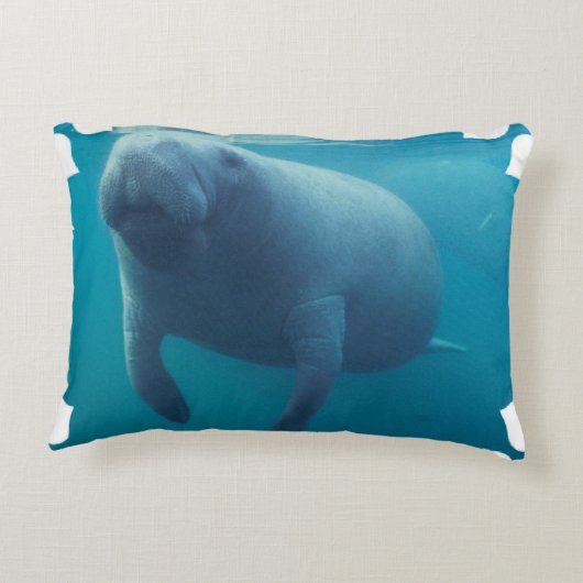 Manatee Decoratief Kussen (Achterkant)
