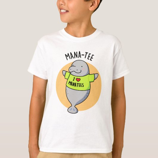 Manatee Funny Animal Pun T-shirt (Voorkant)
