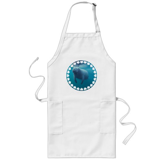 Manatee Long Apron Lang Schort (Voorkant)