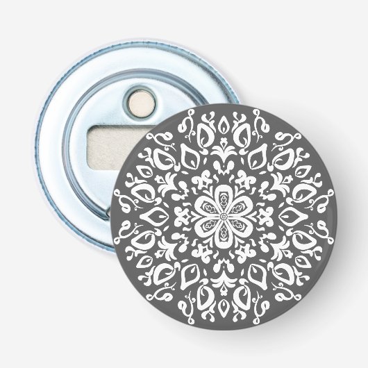 Manatee Mandala Button Flesopener (Voorkant)