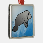 Manatee Metalen Ornament (Rechts)