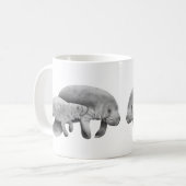 Manatee moeder met Mok Calf (Voorkant links)