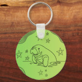 Manatee ontwerp op sleutelhanger (Voorkant)
