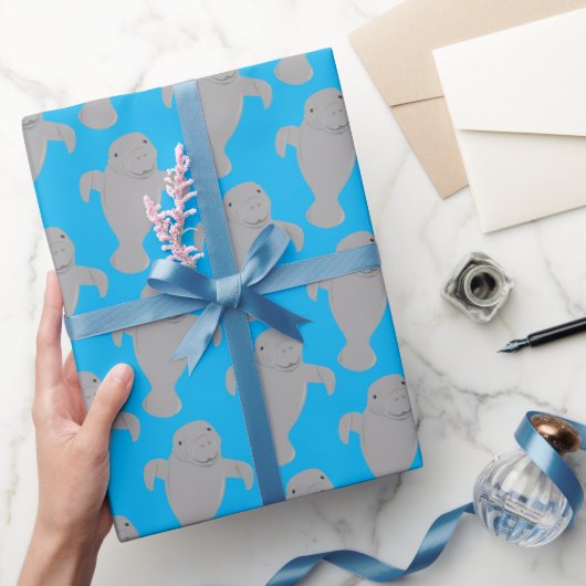 Manatee Pattern Animal Cadeaupapier (Geschenken)