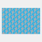 Manatee Pattern Animal Inpakpapier Vel (Voorkant)