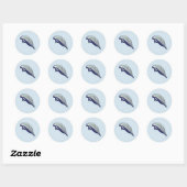 Manatee Peinture Ocean Party Stickers Merci (Feuille)