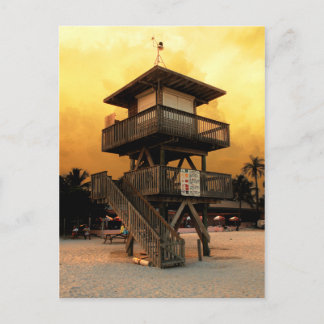 Manatee Public Beach Lifeguard Station Briefkaart