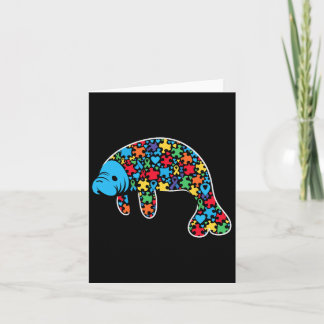 Manatee Puzzle Autisme Bewustzijn Autistische Vrou Kaart