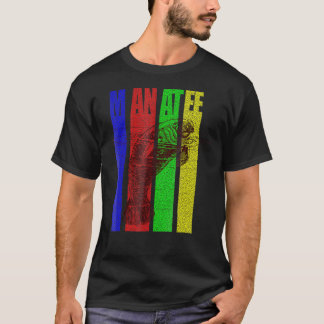 Manatee Retro Du Gong Zoogdier Zee Koe T-shirt