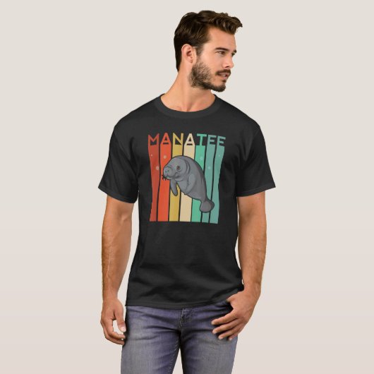 Manatee Retro  Floaty Potates Ocean Zee Ch T-shirt (Voorkant volledig)