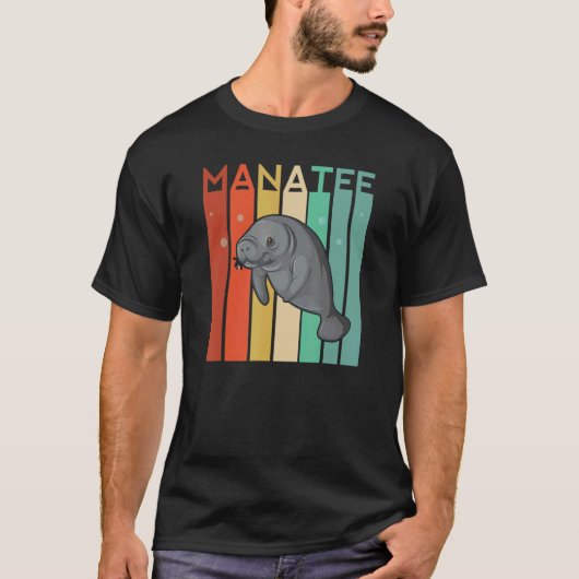 Manatee Retro Floaty Potates Ocean Zee Ch T-shirt (Voorkant)